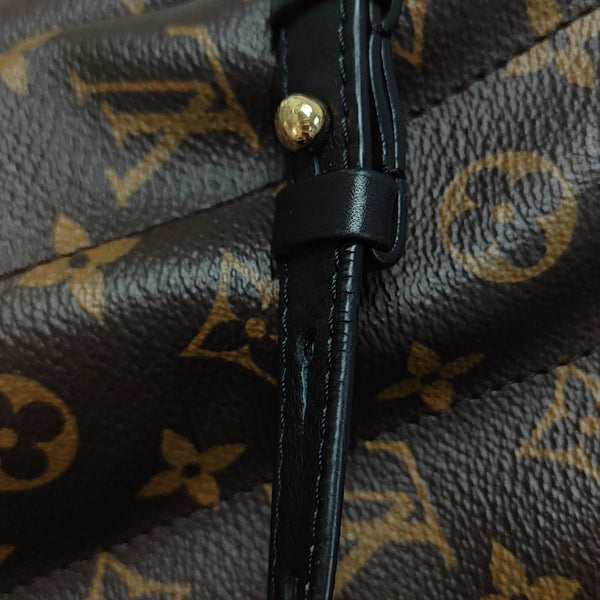 Monogram Coated Canvas Backpack Brown