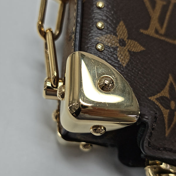 SLIM TRUNK Monogram Coated Canvas Brown