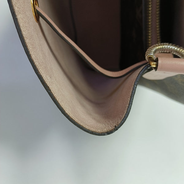 NÉONOÉ MM Monogram Coated Canvas Brown