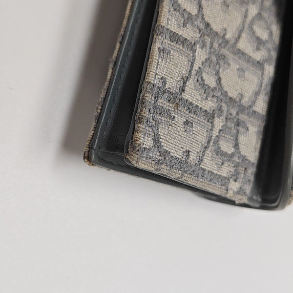 Monedero Saddle de lona Monogram gris