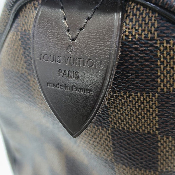 SPEEDY 30 Damier Ebene Coated Canvas Brown