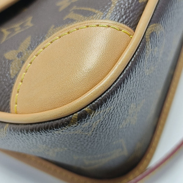 DIANE Monogram Coated Canvas Brown