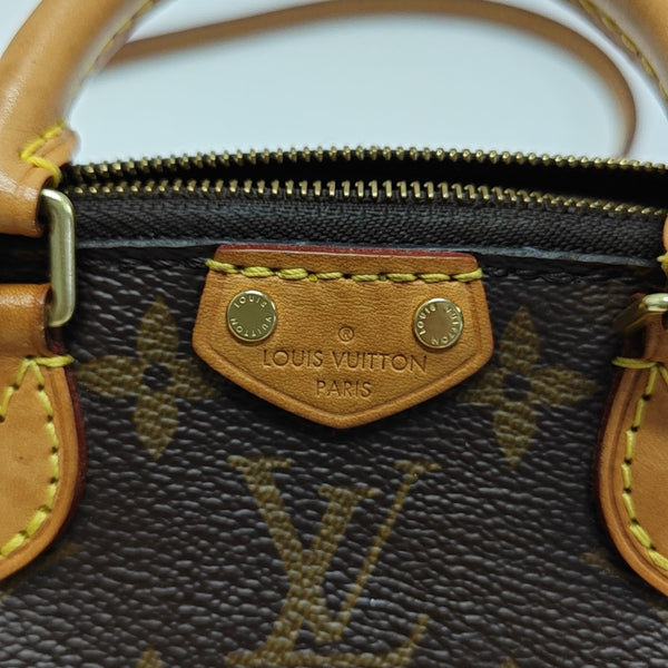 TURENNE Nano Monogram Coated Canvas Brown