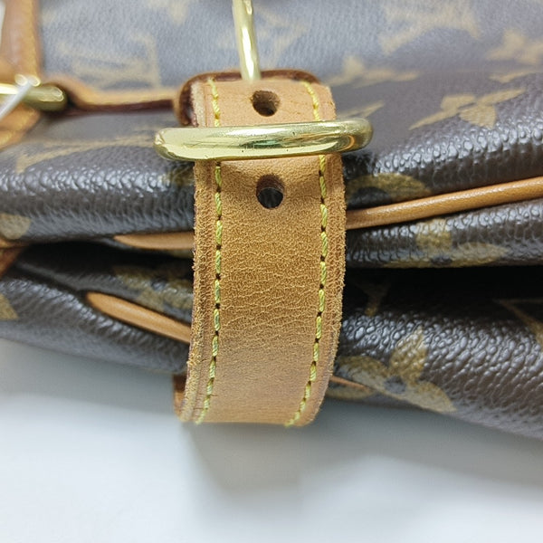 BATIGNOLLES MM Monogram Coated Canvas Brown