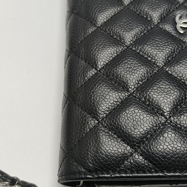 WOC Quilted Grained Calfskin Black