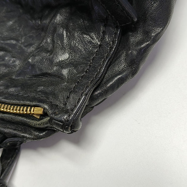 Lambskin Shoulder Bag Black