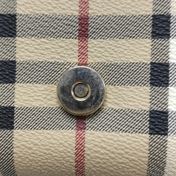 Coated Canvas Top Handle Bag Brown