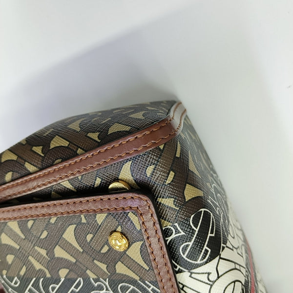 Crossbody Bag Coated Canvas Multicolor