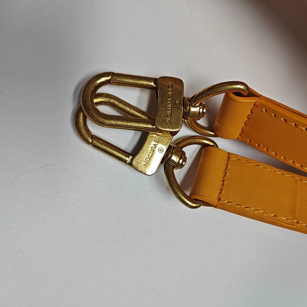Coated Canvas Top Handle Bag 45 Yellow
