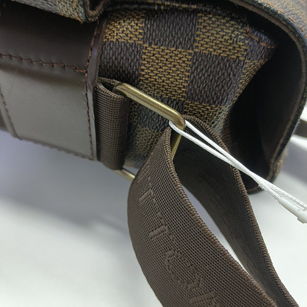 BROADWAY Damier Ebene Coated Canvas Brown