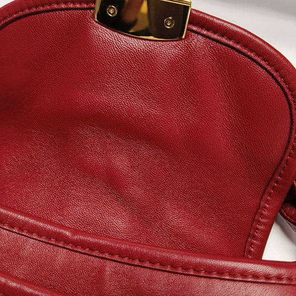 Miu Coffer Lambskin Red