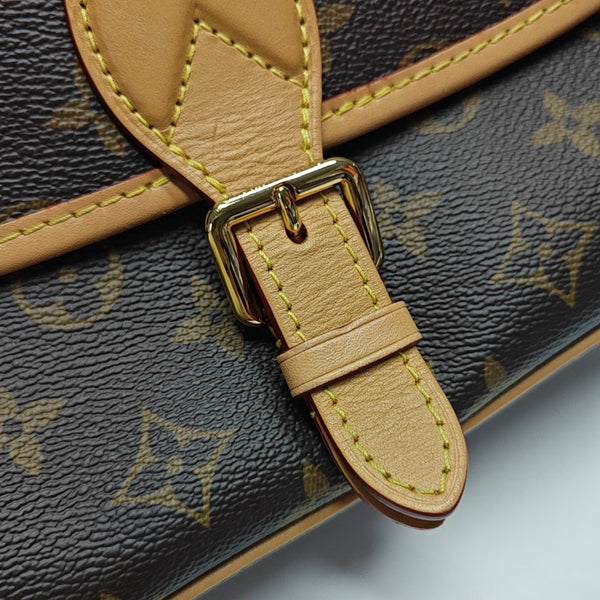 DIANE Monogram Coated Canvas Brown