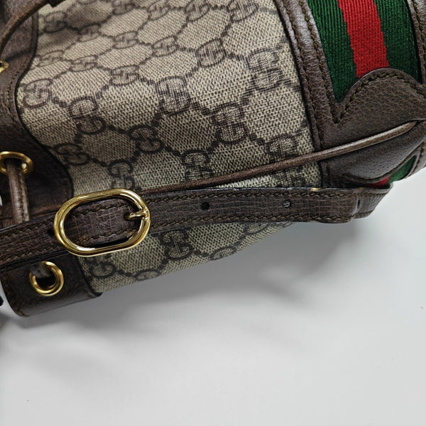 Ophidia Mini Monogram Coated Canvas Beige