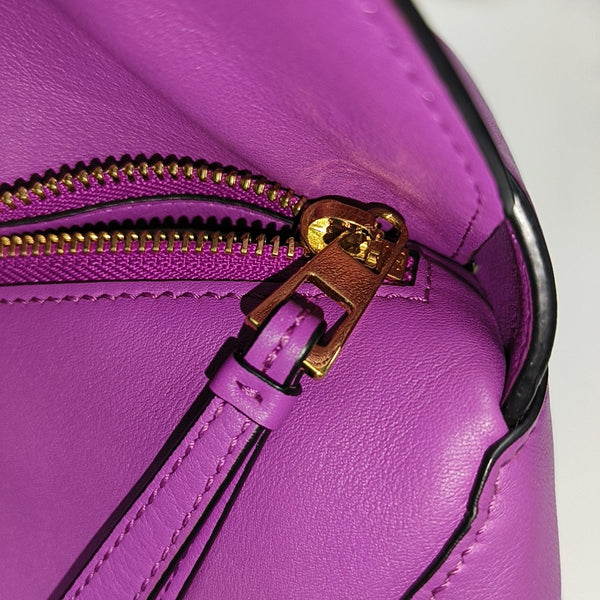 Authenticated pre-owned Puzzle Hobo Calfskin Purple - Top Handle Bag at Looply