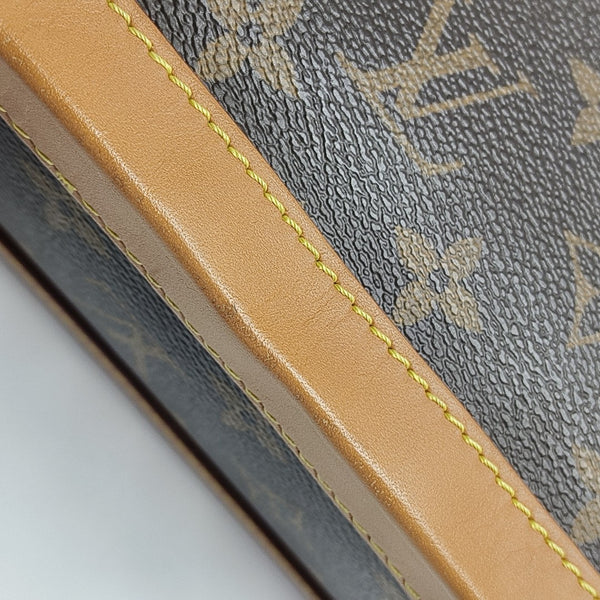 SOFT TRUNK Monogram Coated Canvas Brown