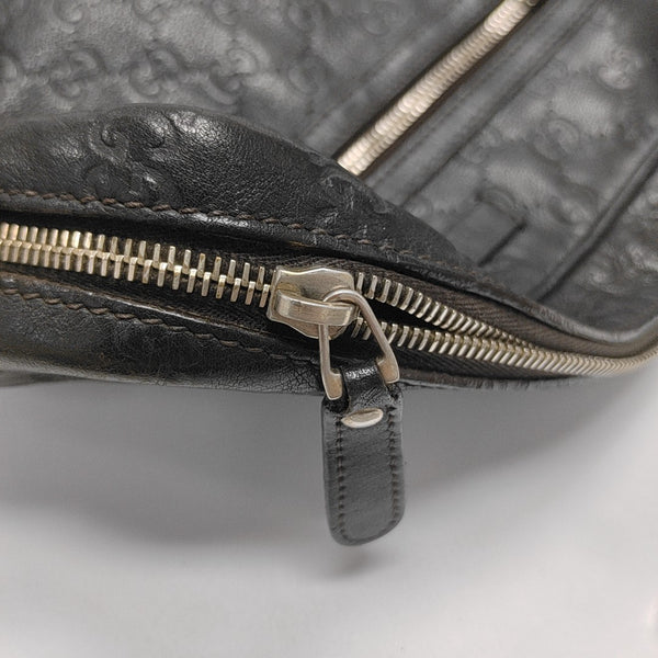 Monogram Calfskin Shoulder Bag Black
