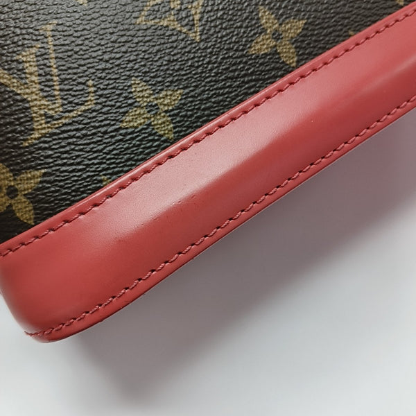 ALMA BB Monogram Coated Canvas Brown