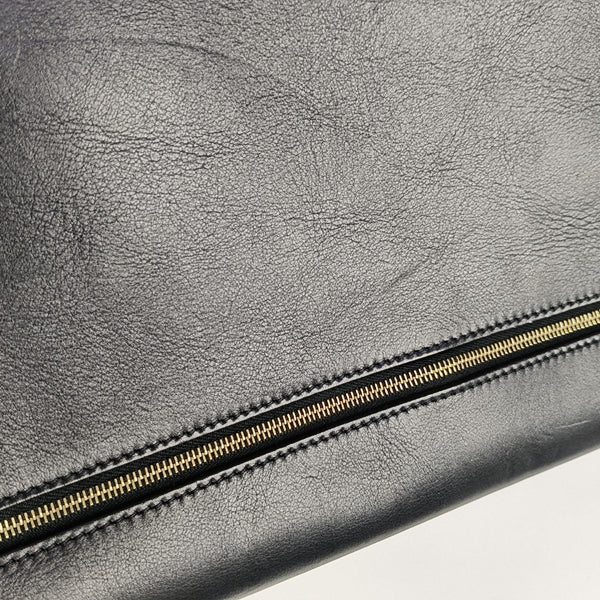 Calfskin Shoulder Bag Black