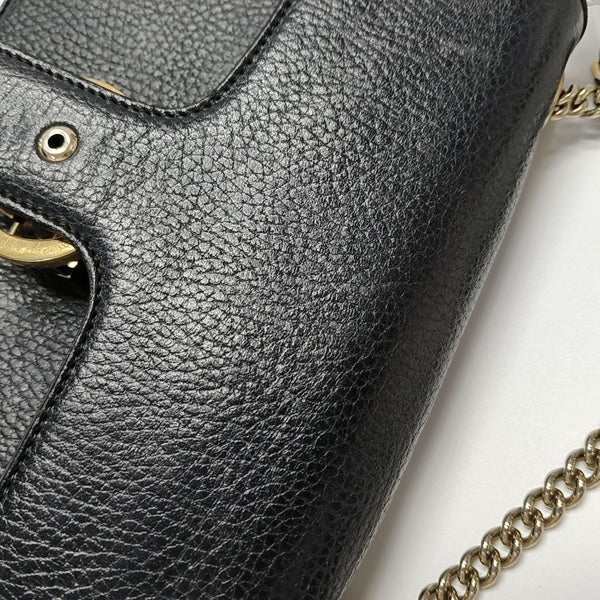 Interlocking G Small Calfskin Black