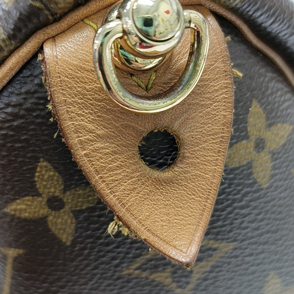 SPEEDY 25 Monogram Coated Canvas Brown