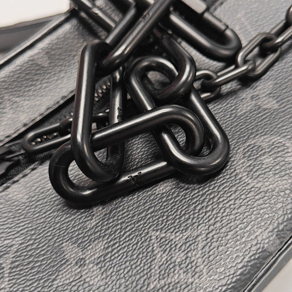SOFT TRUNK Mini Monogram Coated Canvas Black