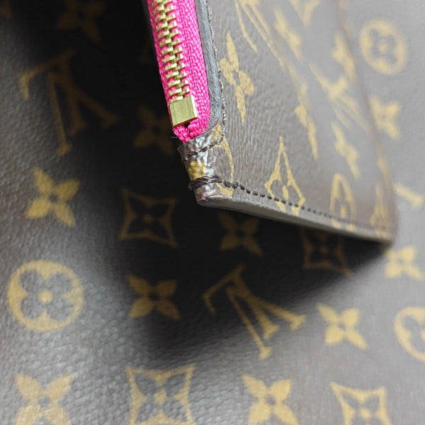 NEVERFULL GM Monogram Coated Canvas Brown