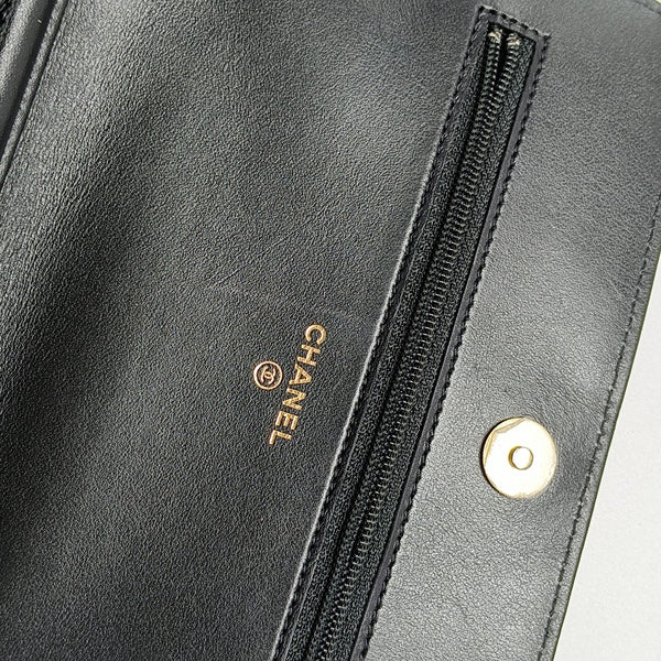 BOY CHANEL Mini Quilted Grained Calfskin Black