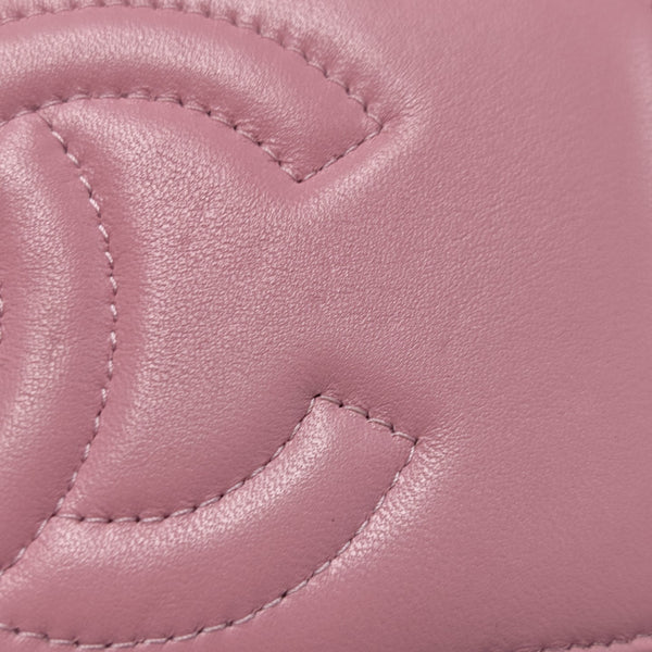 Quilted Lambskin Shoulder Bag Pink