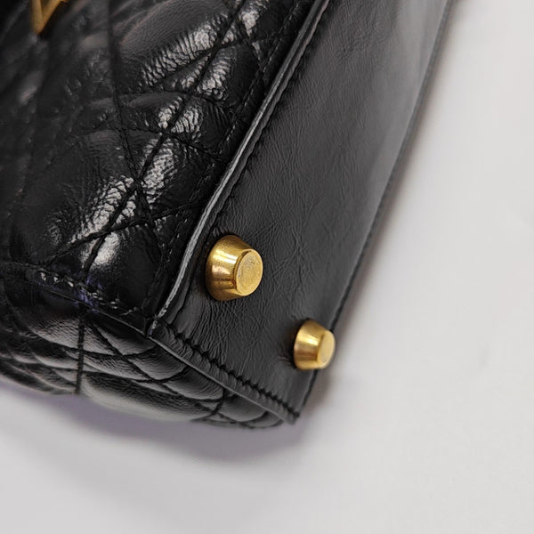 Lady Dior Small Cannage Lambskin Black