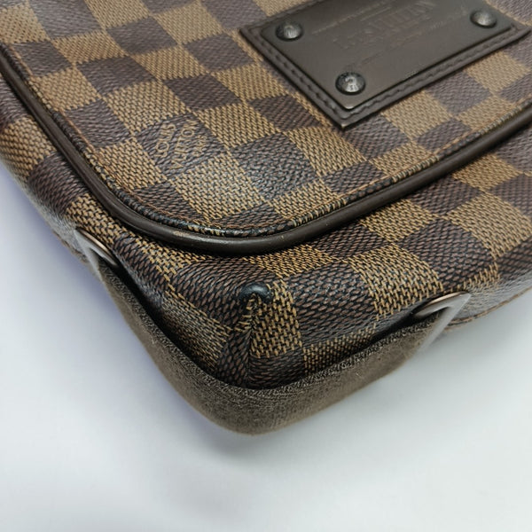BROOKLYN PM Damier Ebene Coated Canvas Brown