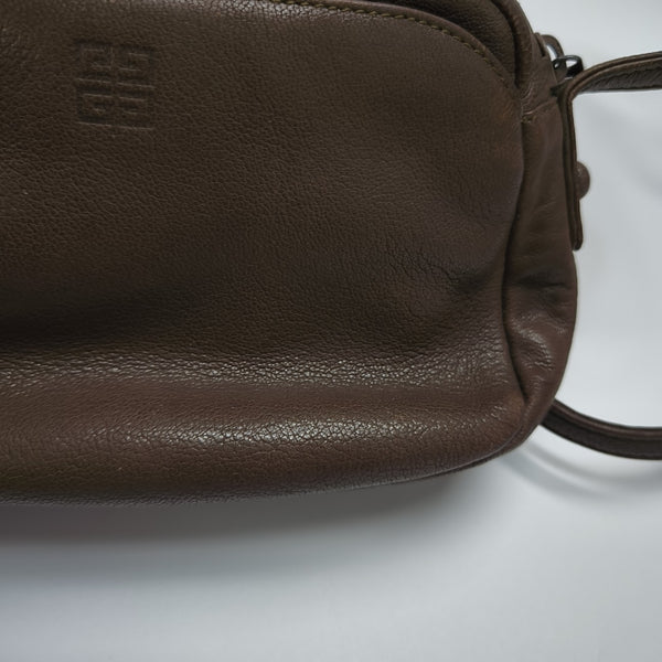 Calfskin Shoulder Bag Brown