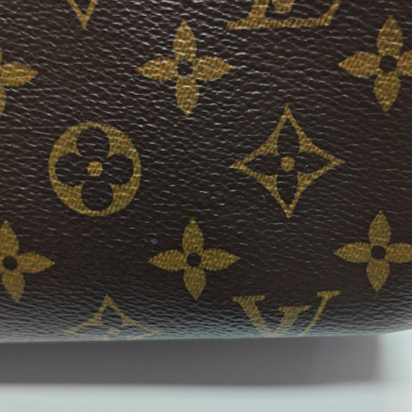 POPINCOURT PM Monogram Coated Canvas Brown