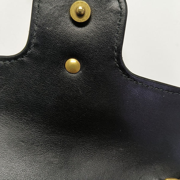 GG Marmont Mini Quilted Calfskin Black