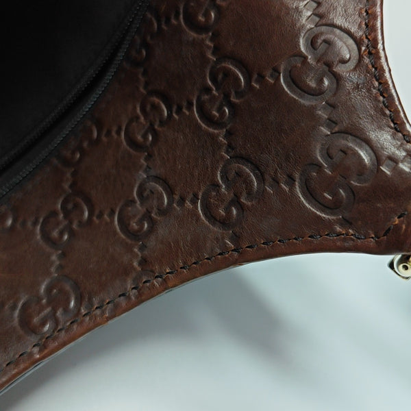 Monogram Canvas Top Handle Bag Brown
