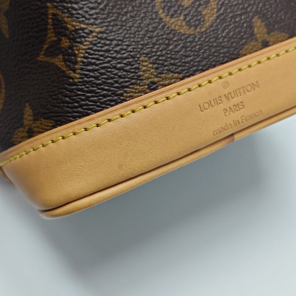 NOÉ Nano Monogram Coated Canvas Brown