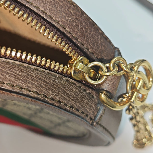 Ophidia Mini Monogram Coated Canvas Beige