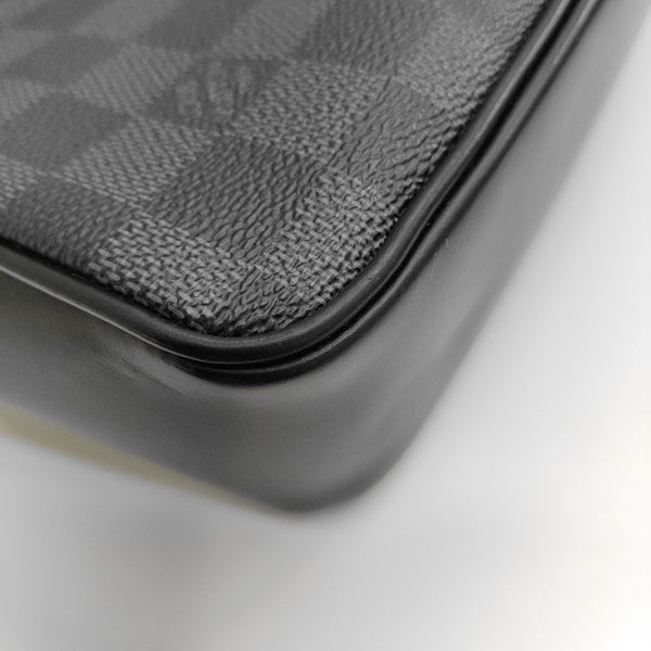 ALPHA Damier Graphite Coated Canvas Gray