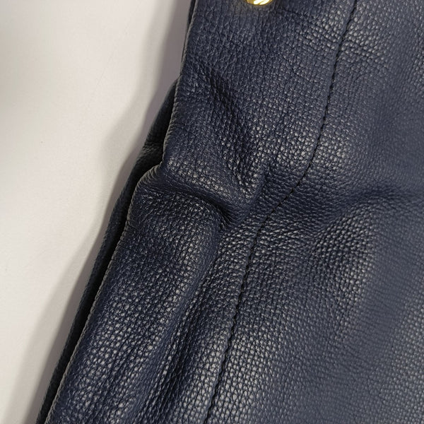 Calfskin Shoulder Bag Blue