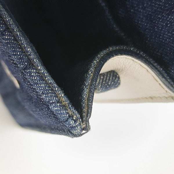 Miu Lady Quilted Canvas Blue
