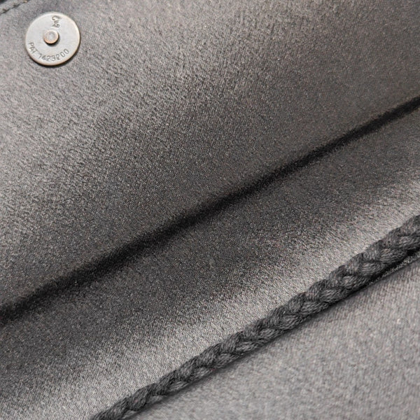 Silk Satin Clutch Black