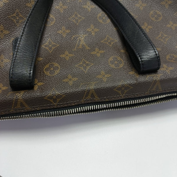 KITAN Monogram Coated Canvas Brown
