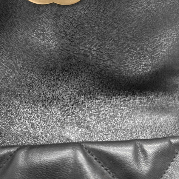 CHANEL 19 Small Quilted Lambskin Black