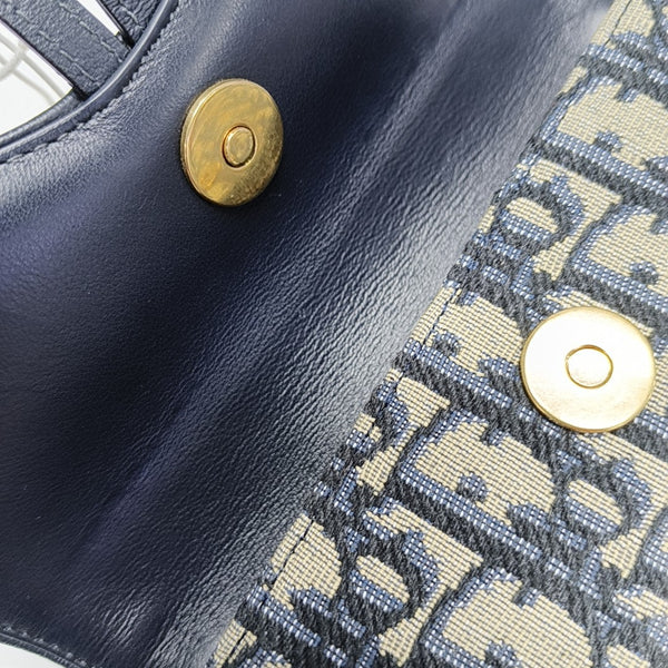 Saddle Mini Oblique Canvas Blue