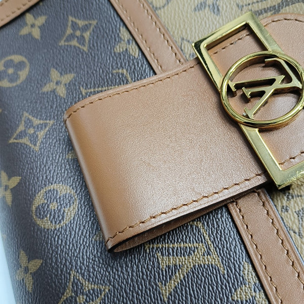 DAUPHINE MM Monogram Coated Canvas Brown