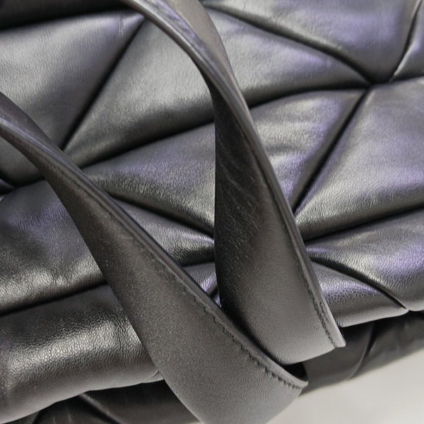 System Quilted Nylon Black