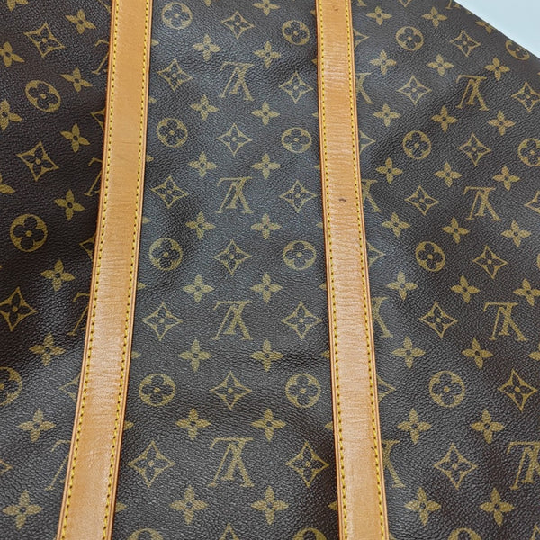 SAC SOUPLE 55 Monogram Coated Canvas Brown