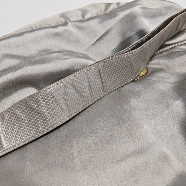 Nylon Shoulder Bag Silver