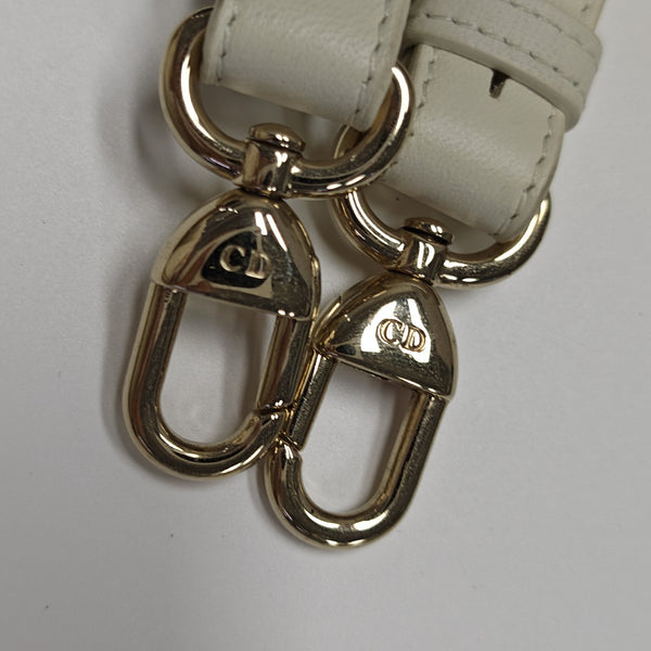 Lady Dior Small Cannage Lambskin White