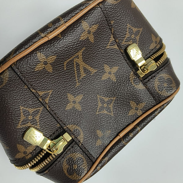 NICE Super Mini Monogram Coated Canvas Brown