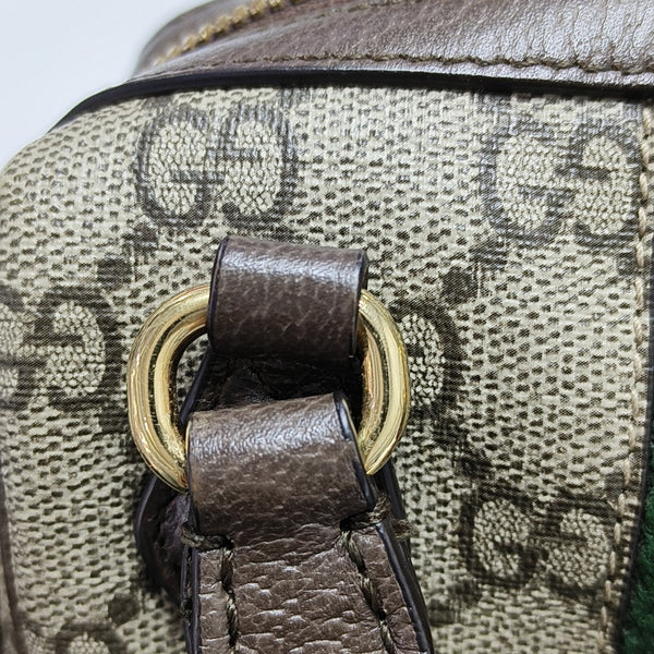 Ophidia Mini Monogram Coated Canvas Beige